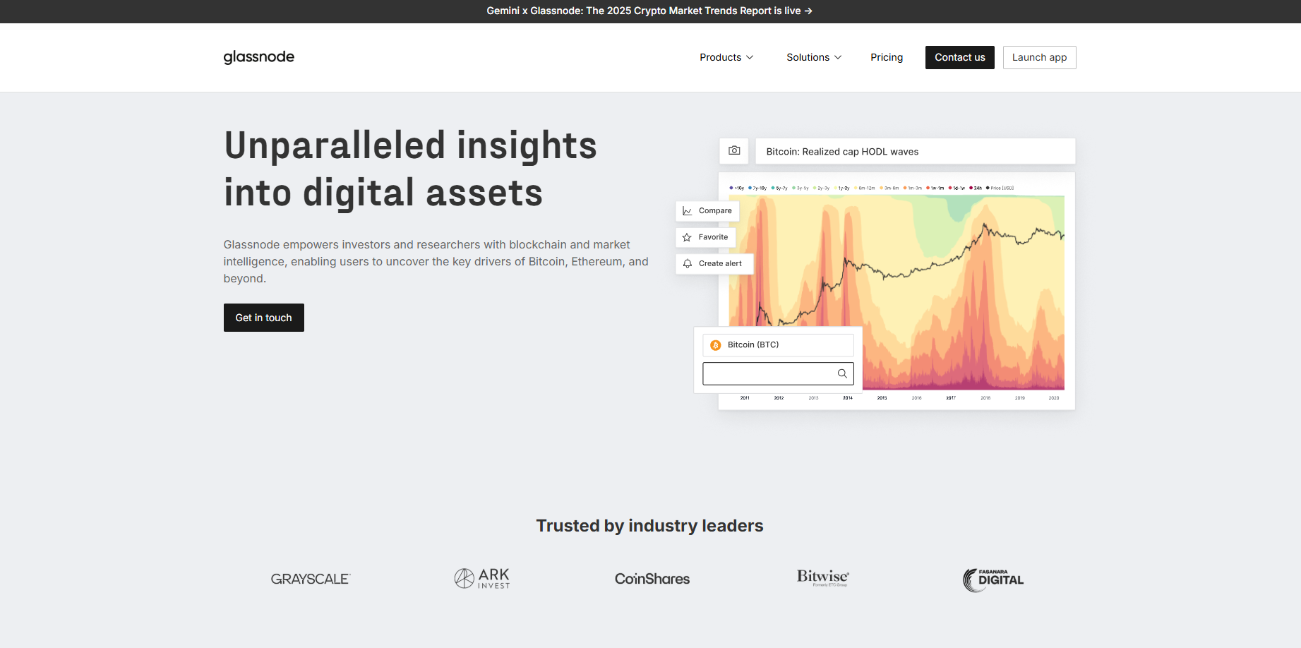 Glassnode、CoinGecko、DeFi Llama区块链数字货币交易所app平台下载